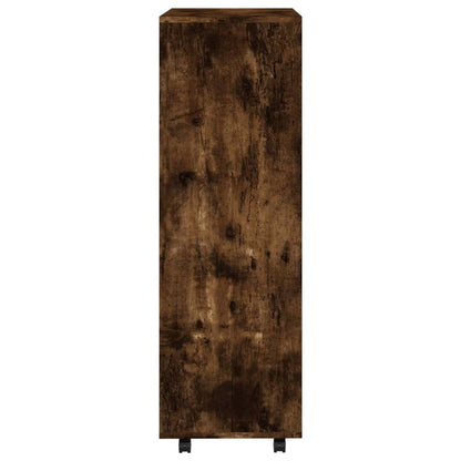 Kledingkast 80X40X110 Cm Bewerkt Hout Gerookt Eikenkleurig - Design Meubelz