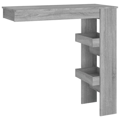 Bartafel Wandgemonteerd 102X45X103,5 Cm Bewerkt Hout Grijs - Design Meubelz