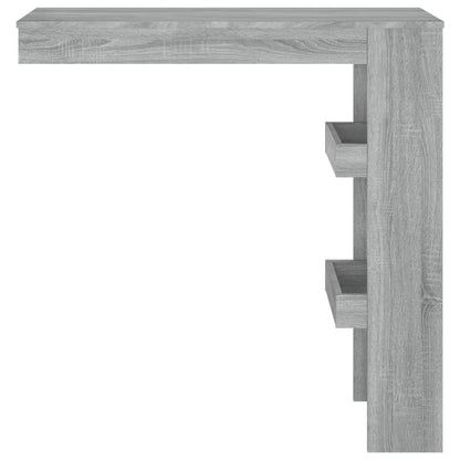 Bartafel Wandgemonteerd 102X45X103,5 Cm Bewerkt Hout Grijs - Design Meubelz