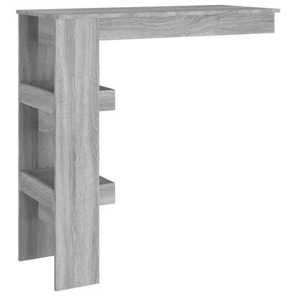 Bartafel Wandgemonteerd 102X45X103,5 Cm Bewerkt Hout Grijs - Design Meubelz