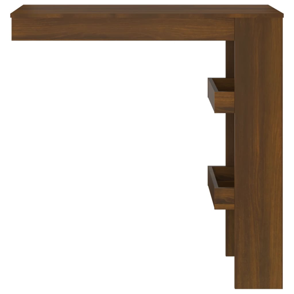 Bartafel Wandgemonteerd 102X45X103,5 Cm Bewerkt Hout Bruineiken - Design Meubelz