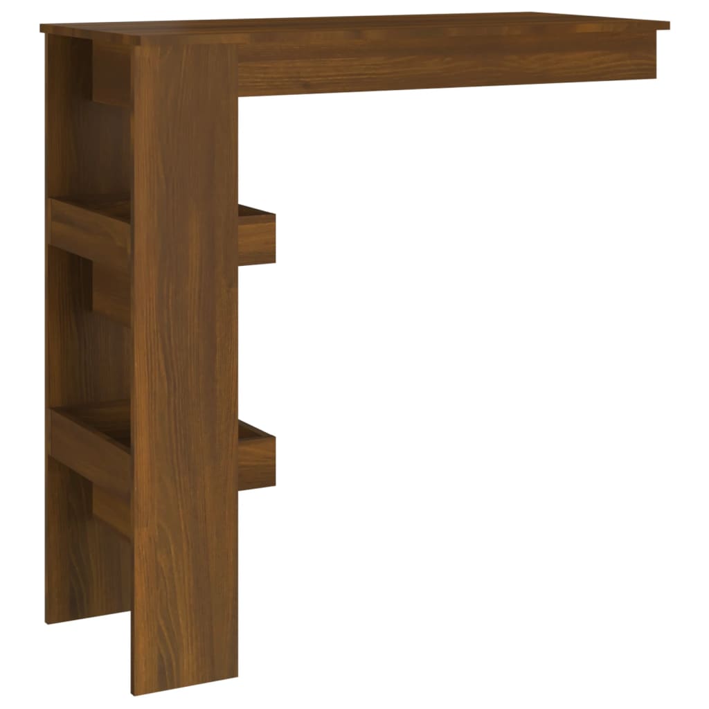 Bartafel Wandgemonteerd 102X45X103,5 Cm Bewerkt Hout Bruineiken - Design Meubelz