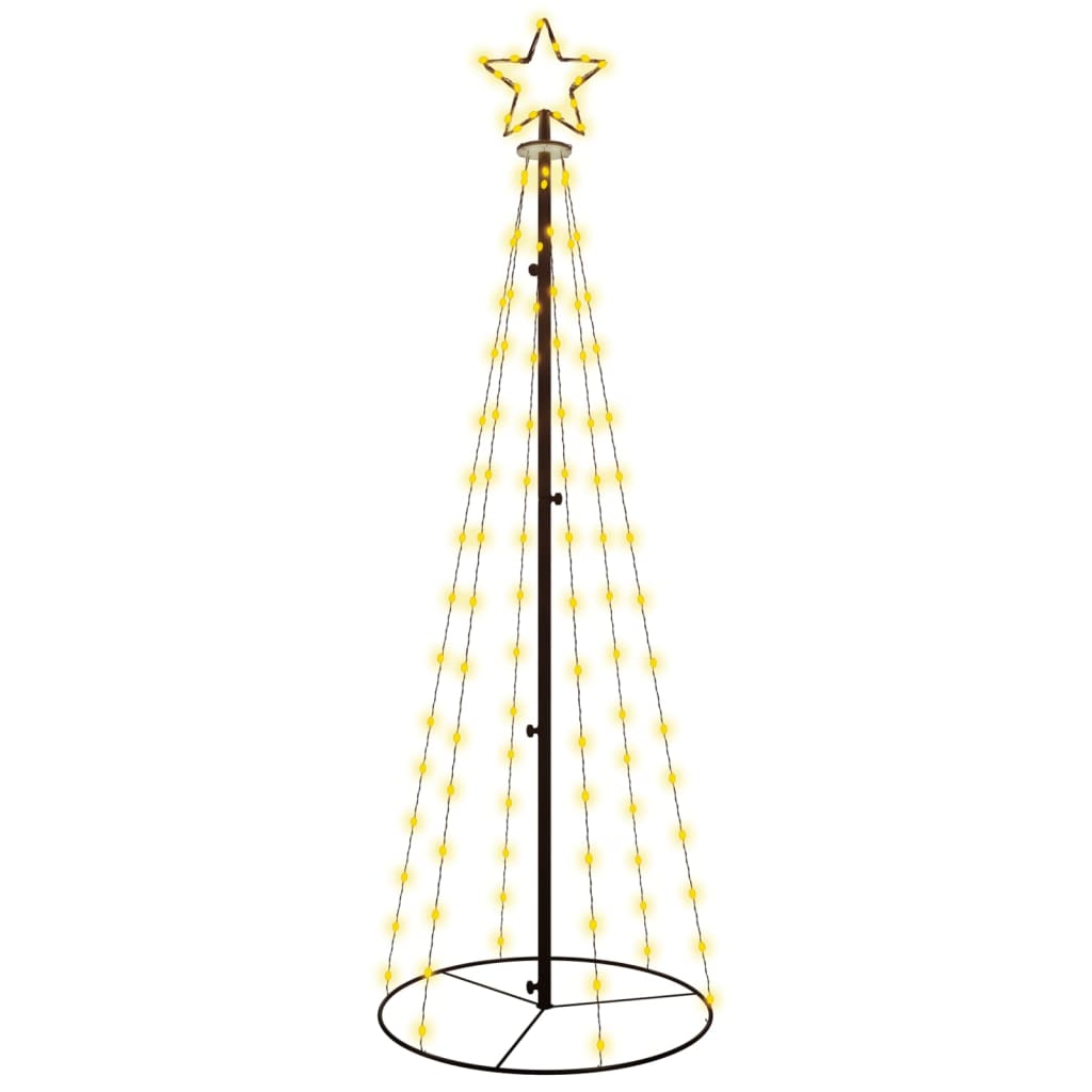 Kegelkerstboom 108 Led's 70X180 Cm Warmwit Warmwit - Design Meubelz