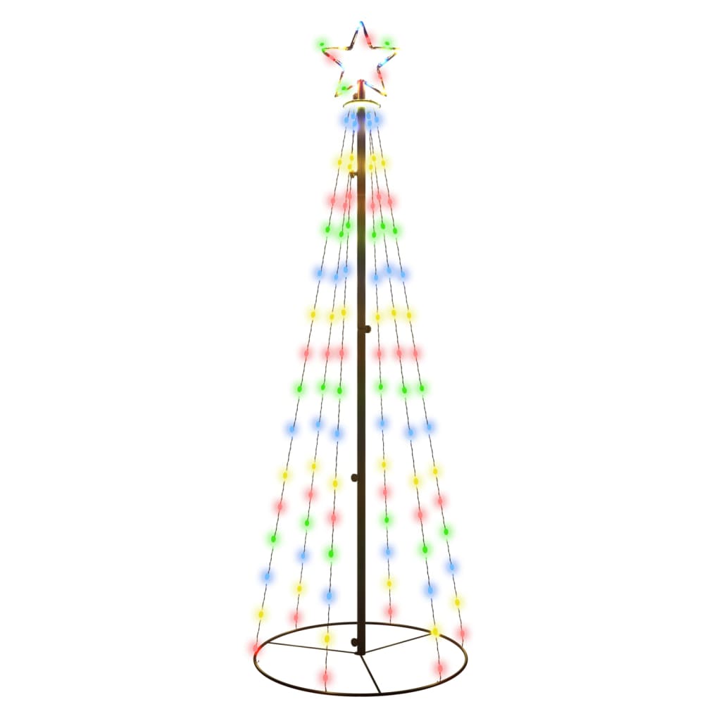 Kegelkerstboom 108 Led's 70X180 Cm Meerkleurig Multikleur - Design Meubelz