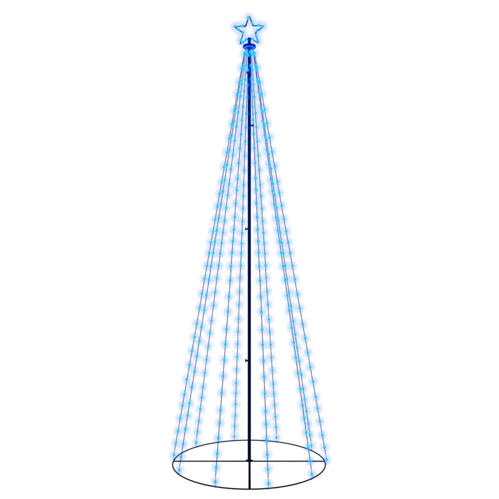 Kegelkerstboom 310 Led's 100X300 Cm Blauw Blauw - Design Meubelz