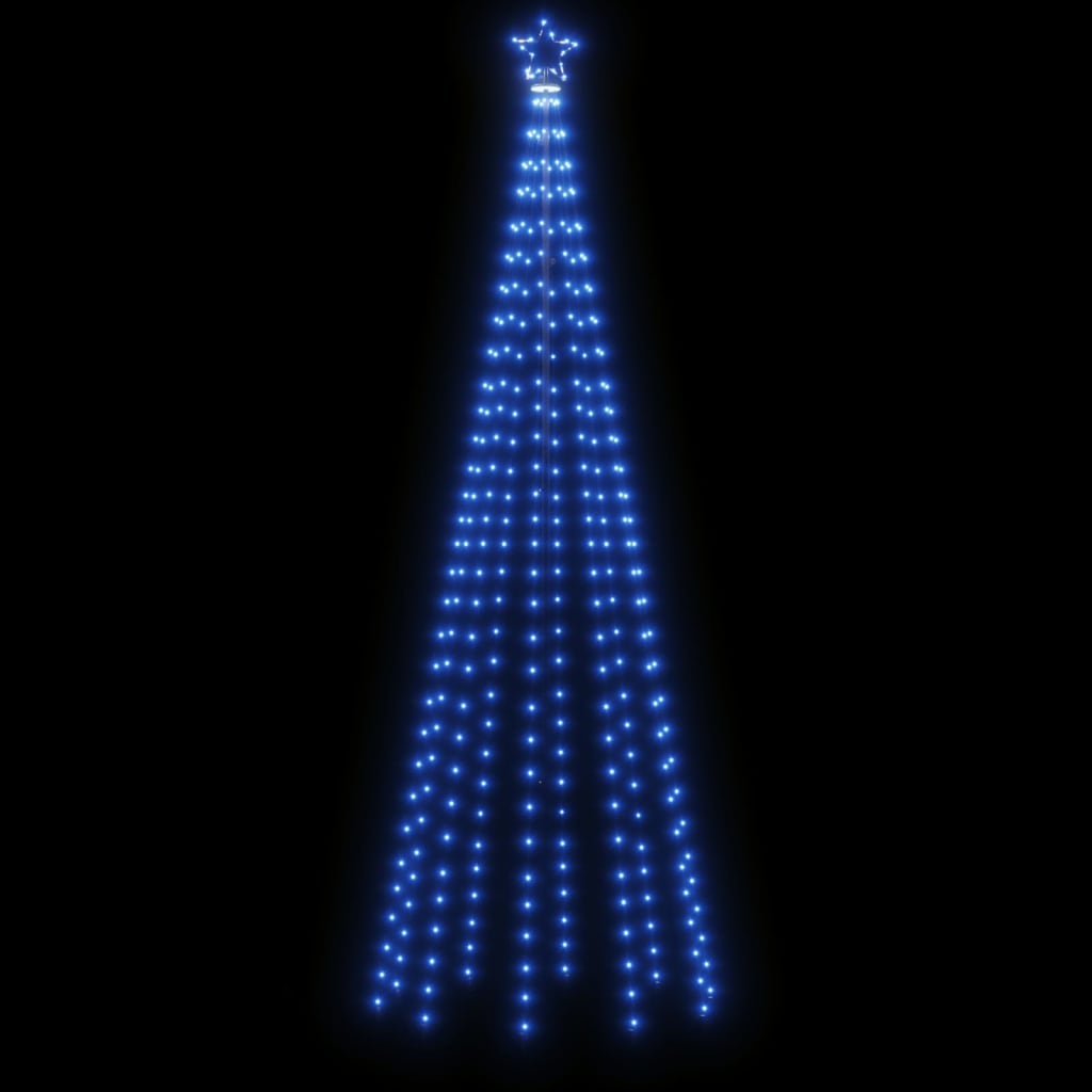 Kegelkerstboom 310 Led's 100X300 Cm Blauw Blauw - Design Meubelz