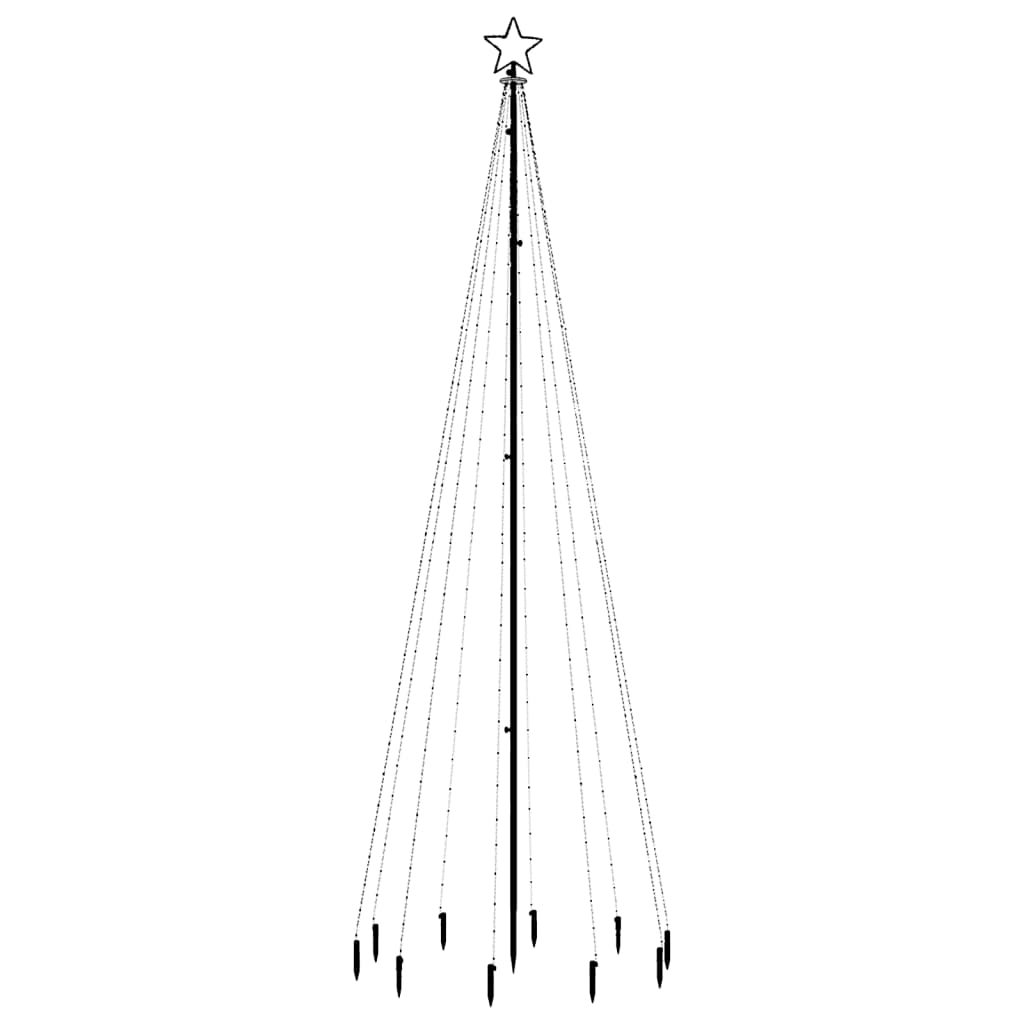 Kerstboom Met Grondpin 310 Led's Warmwit 300 Cm Warmwit - Design Meubelz