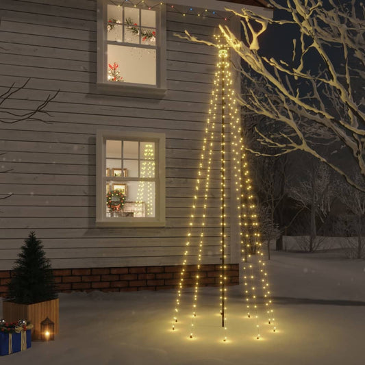 Kerstboom Met Grondpin 310 Led's Warmwit 300 Cm Warmwit - Design Meubelz