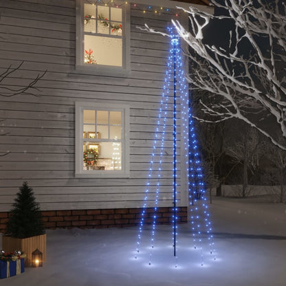 Kerstboom Met Grondpin 310 Led's Blauw 300 Cm 300 x 100 cm - Design Meubelz