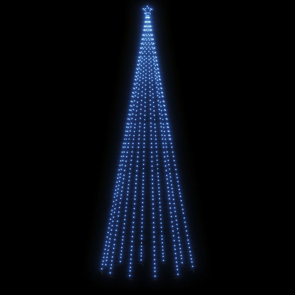 Kerstboom Met Grondpin 732 Led's Blauw 500 Cm Blauw - Design Meubelz