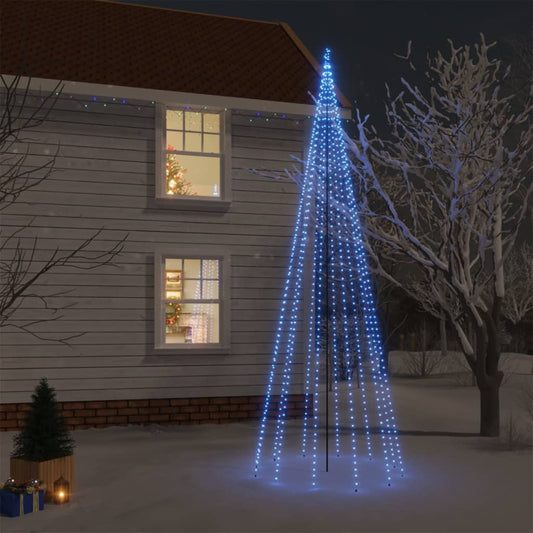 Kerstboom Met Grondpin 732 Led's Blauw 500 Cm Blauw - Design Meubelz