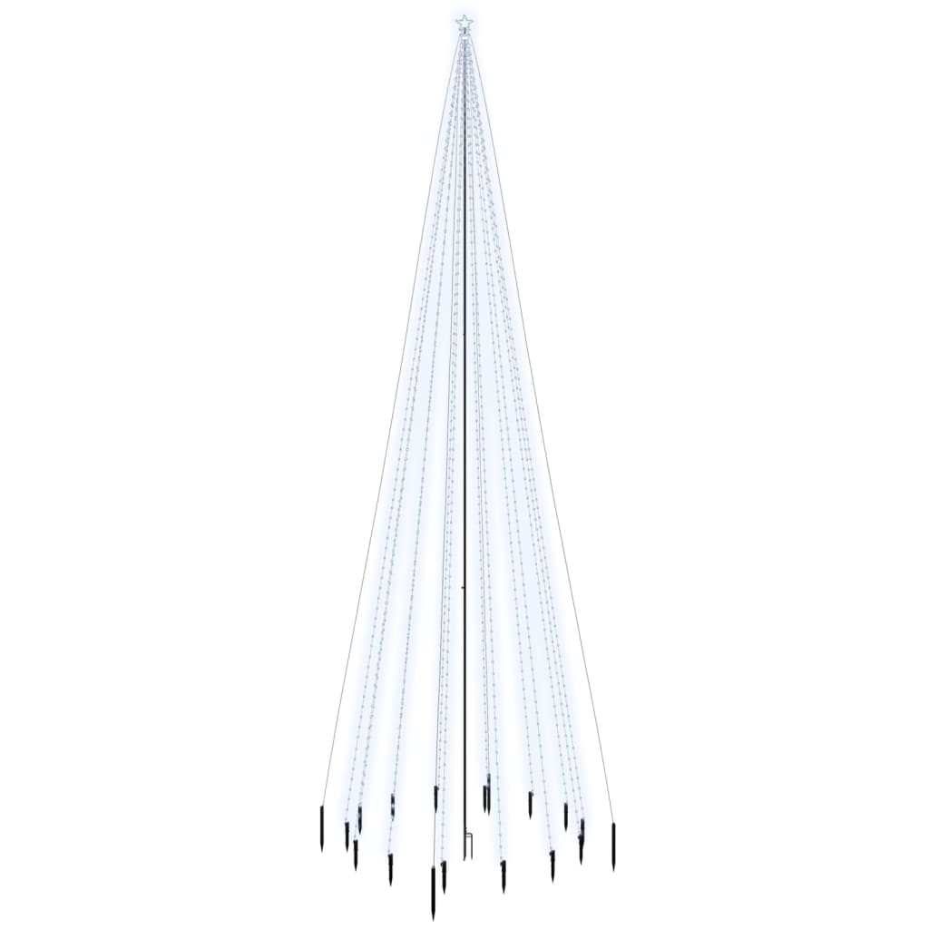 Kerstboom Met Grondpin 1134 Led's Koudwit 800 Cm 800 x 230 cm - Design Meubelz