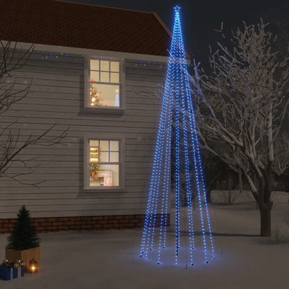 Kerstboom Met Grondpin 1134 Led's Blauw 800 Cm Blauw - Design Meubelz