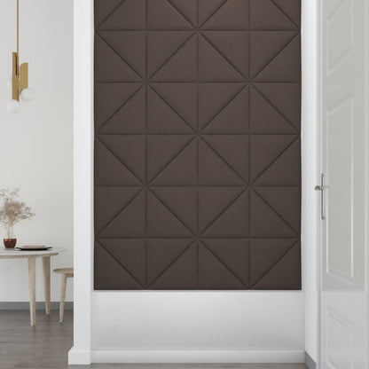 Wandpanelen 12 St 0,54 M² 30X30 Cm Stof Taupe 30 x 30 cm - Design Meubelz