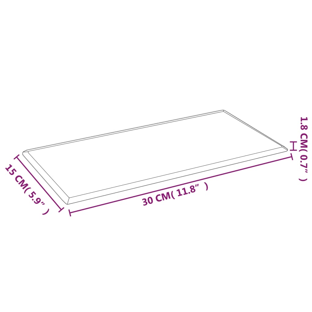 Wandpanelen 12 St 0,54 M² 30X15 Cm Kunstleer Bruin 30 x 15 cm - Design Meubelz