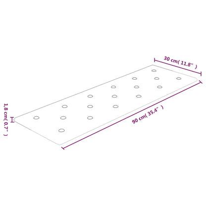 Wandpanelen 12 St 3,24 M² 90X30 Cm Kunstleer Zwart 90 x 30 cm - Design Meubelz