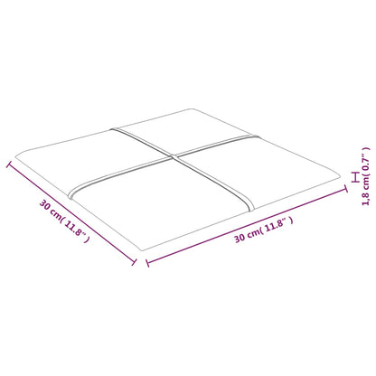 Wandpanelen 12 St 1,08 M² 30X30 Cm Stof Wijnrood 30 x 30 cm - Design Meubelz