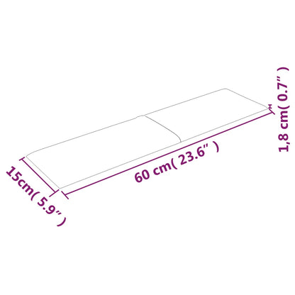 Wandpanelen 12 St 1,08 M² 60X15 Cm Stof Donkergrijs 60 x 15 cm - Design Meubelz