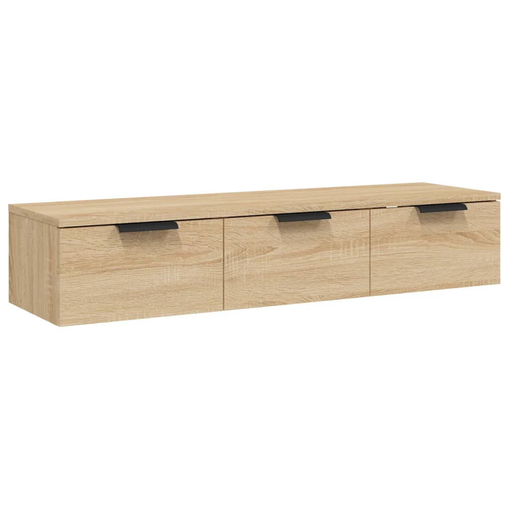 Wandkast 102X30X20 Cm Bewerkt Hout Sonoma Eikenkleurig - Design Meubelz