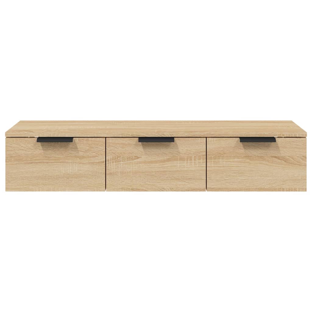 Wandkast 102X30X20 Cm Bewerkt Hout Sonoma Eikenkleurig - Design Meubelz