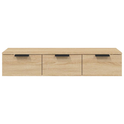 Wandkast 102X30X20 Cm Bewerkt Hout Sonoma Eikenkleurig - Design Meubelz