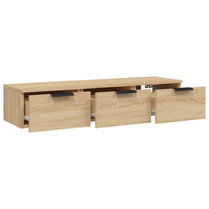 Wandkast 102X30X20 Cm Bewerkt Hout Sonoma Eikenkleurig - Design Meubelz