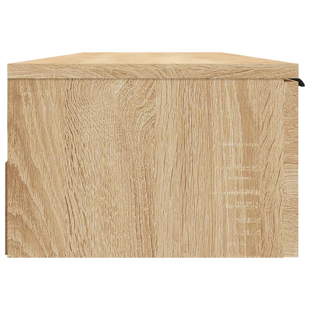 Wandkast 102X30X20 Cm Bewerkt Hout Sonoma Eikenkleurig - Design Meubelz