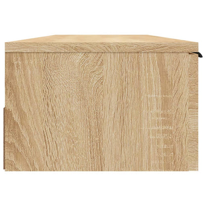 Wandkast 102X30X20 Cm Bewerkt Hout Sonoma Eikenkleurig - Design Meubelz