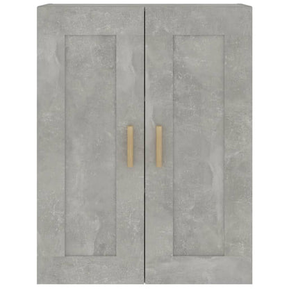 Wandkast 69,5X32,5X90 Cm Bewerkt Hout Betongrijs - Design Meubelz