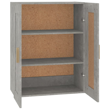 Wandkast 69,5X32,5X90 Cm Bewerkt Hout Betongrijs - Design Meubelz