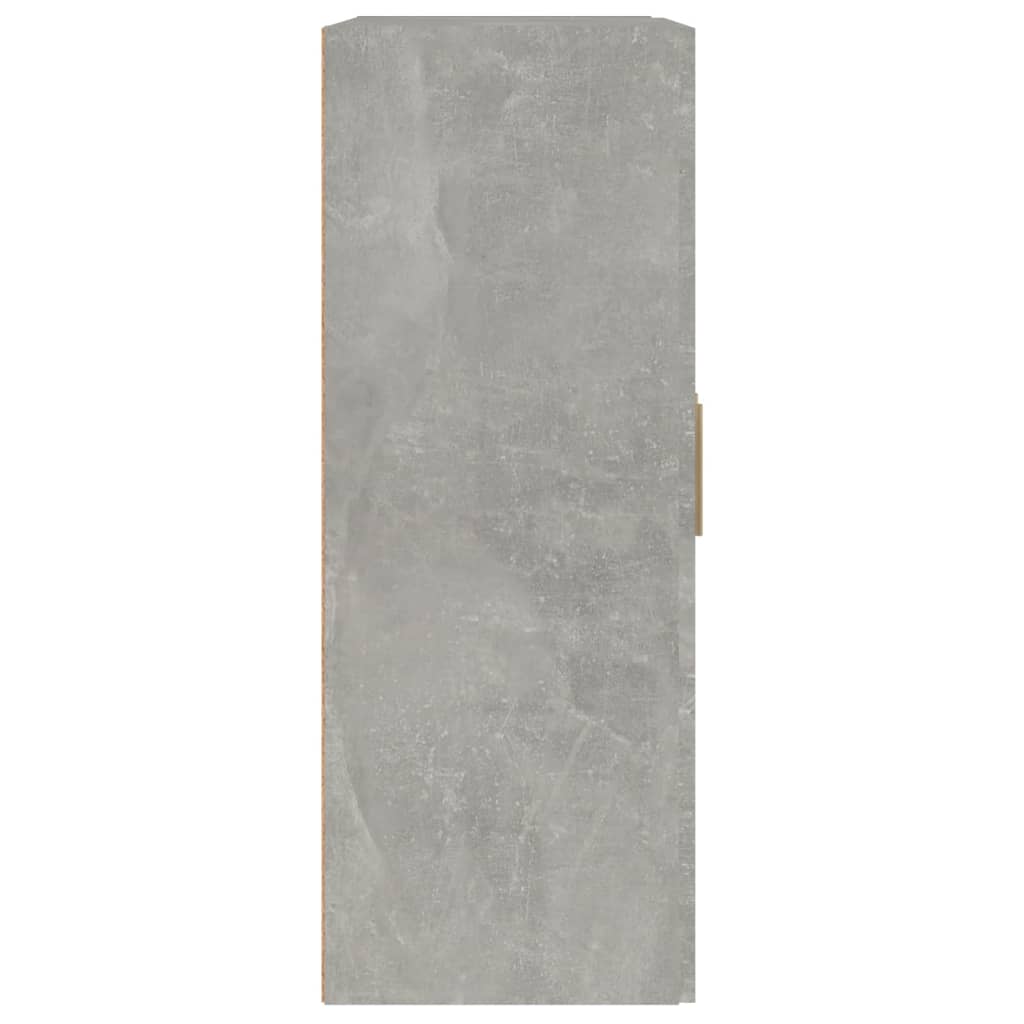 Wandkast 69,5X32,5X90 Cm Bewerkt Hout Betongrijs - Design Meubelz