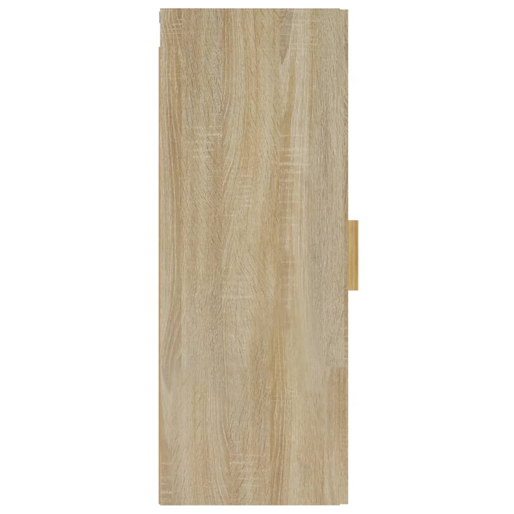 Wandkast 34,5X34X90 Cm Bewerkt Hout Sonoma Eikenkleurig - Design Meubelz