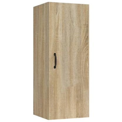 Wandkast 34,5X34X90 Cm Bewerkt Hout Sonoma Eikenkleurig - Design Meubelz