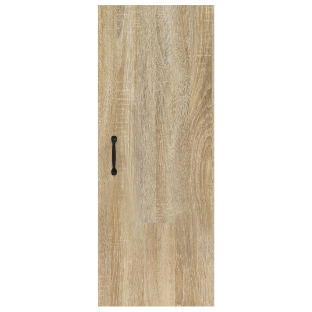 Wandkast 34,5X34X90 Cm Bewerkt Hout Sonoma Eikenkleurig - Design Meubelz