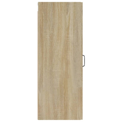 Wandkast 34,5X34X90 Cm Bewerkt Hout Sonoma Eikenkleurig - Design Meubelz