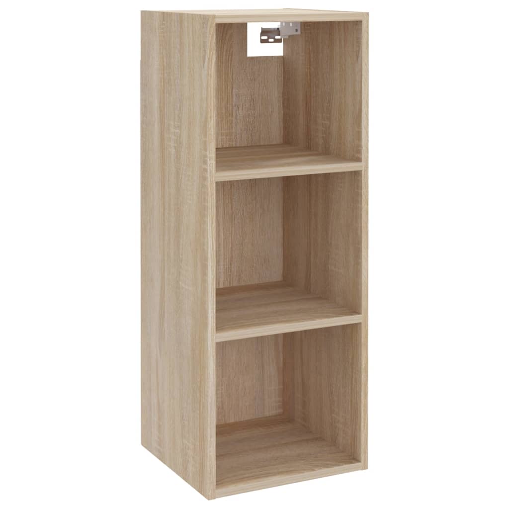 Wandkast 34,5X32,5X90 Cm Bewerkt Hout Sonoma Eikenkleurig - Design Meubelz