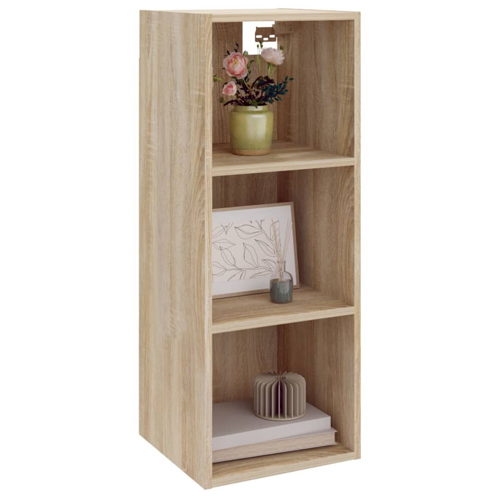 Wandkast 34,5X32,5X90 Cm Bewerkt Hout Sonoma Eikenkleurig - Design Meubelz