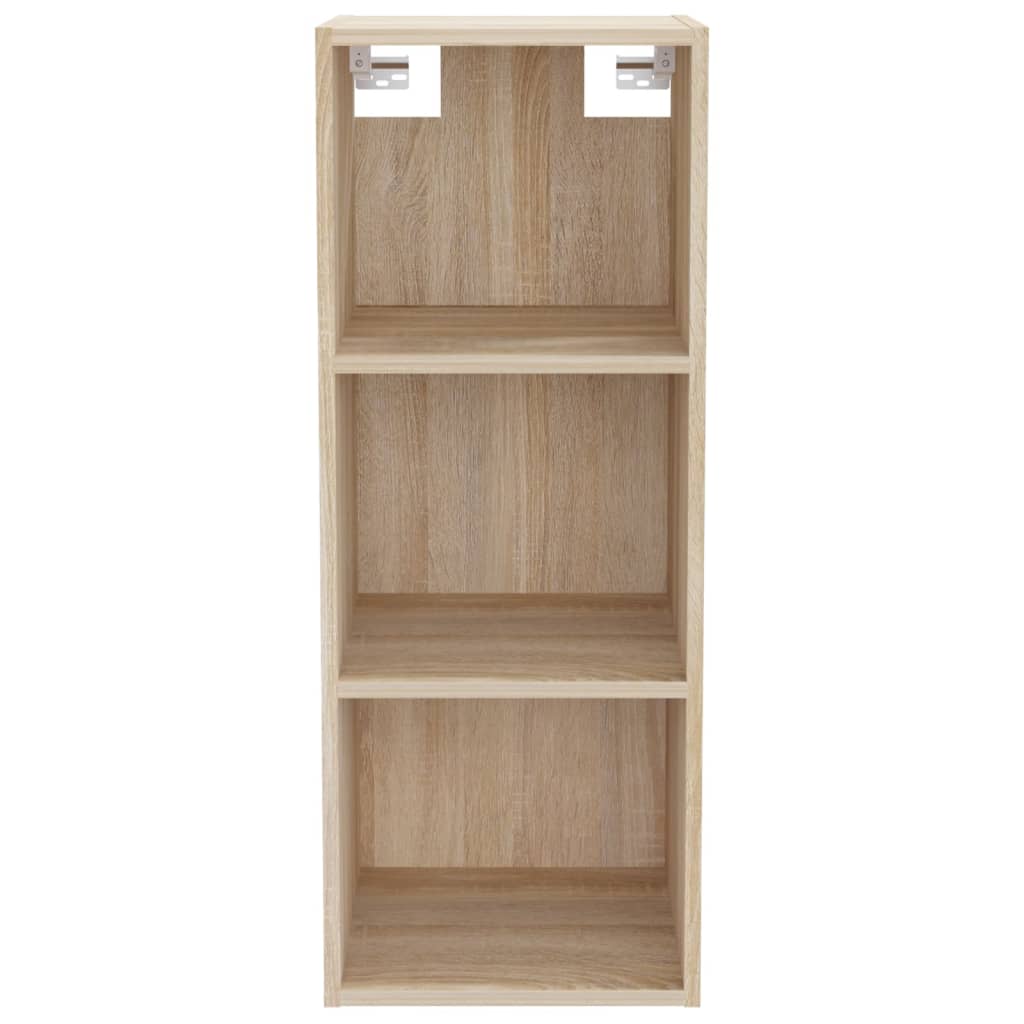 Wandkast 34,5X32,5X90 Cm Bewerkt Hout Sonoma Eikenkleurig - Design Meubelz