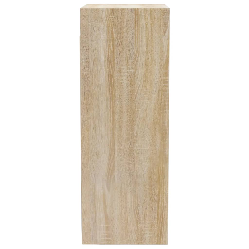 Wandkast 34,5X32,5X90 Cm Bewerkt Hout Sonoma Eikenkleurig - Design Meubelz