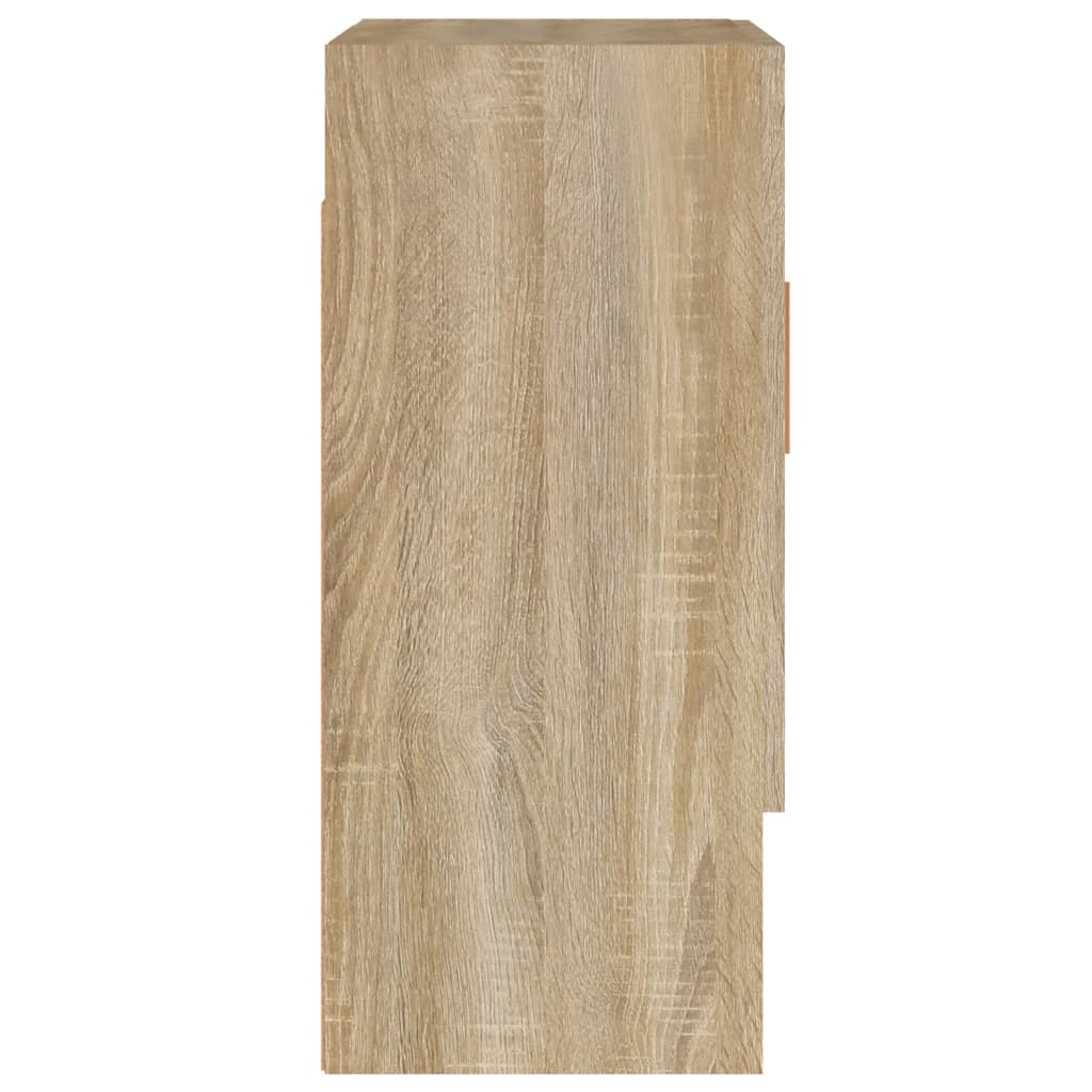 Wandkast 60X31X70 Cm Bewerkt Hout Sonoma Eikenkleurig - Design Meubelz