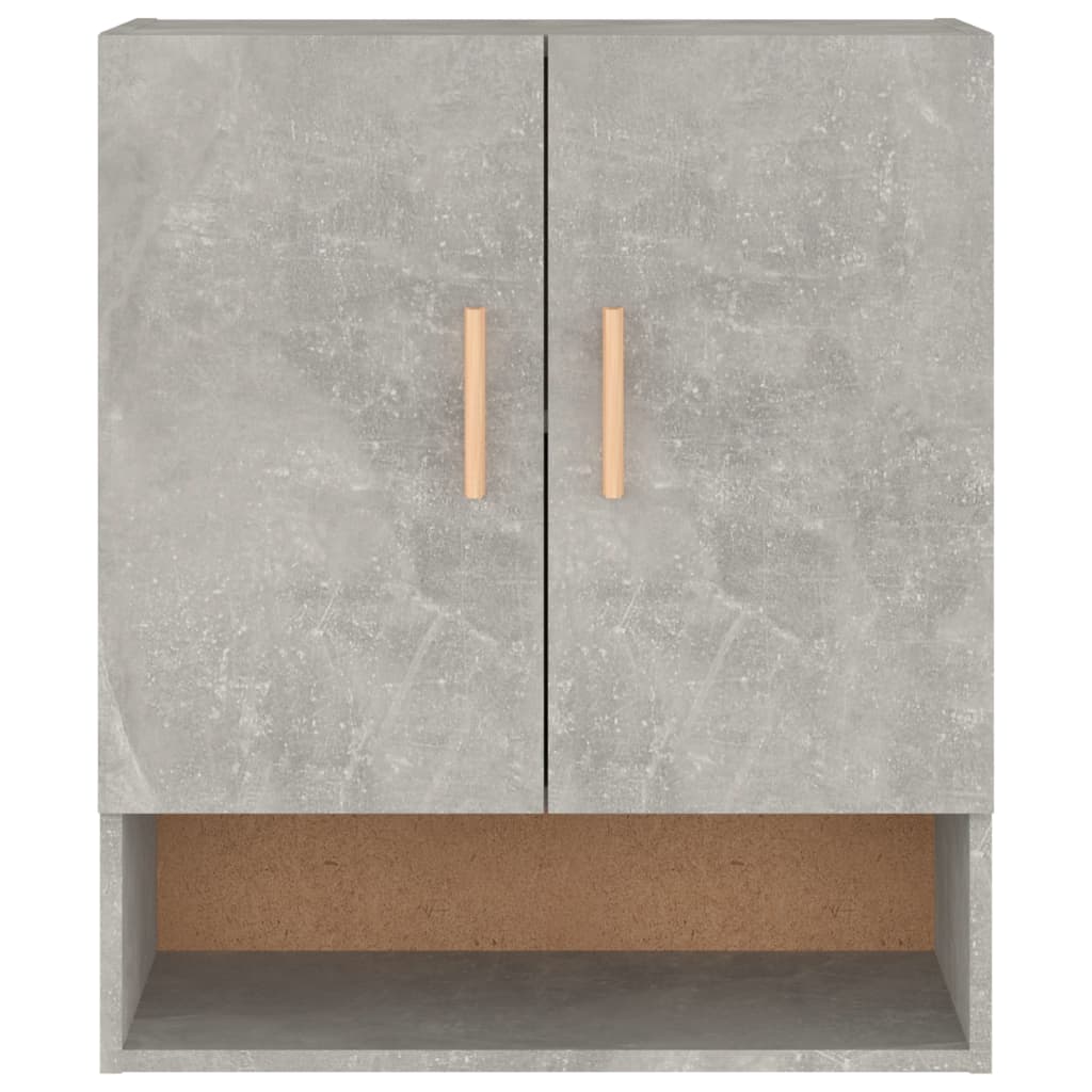 Wandkast 60X31X70 Cm Bewerkt Hout Betongrijs - Design Meubelz