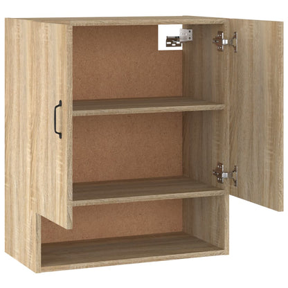 Wandkast 60X31X70 Cm Bewerkt Hout Sonoma Eikenkleurig - Design Meubelz