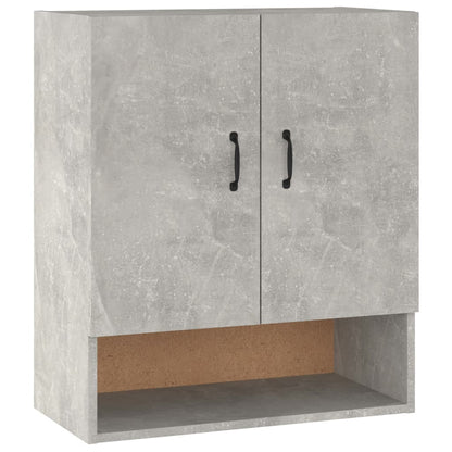 Wandkast 60X31X70 Cm Bewerkt Hout Betongrijs - Design Meubelz