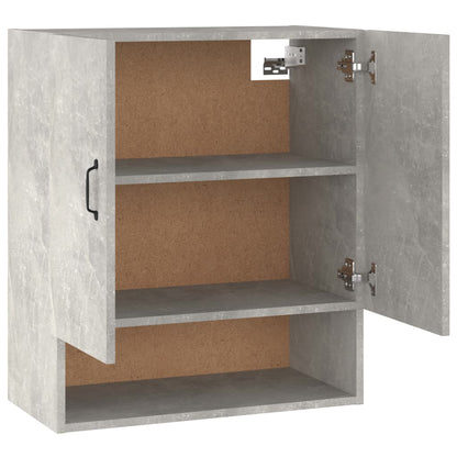 Wandkast 60X31X70 Cm Bewerkt Hout Betongrijs - Design Meubelz