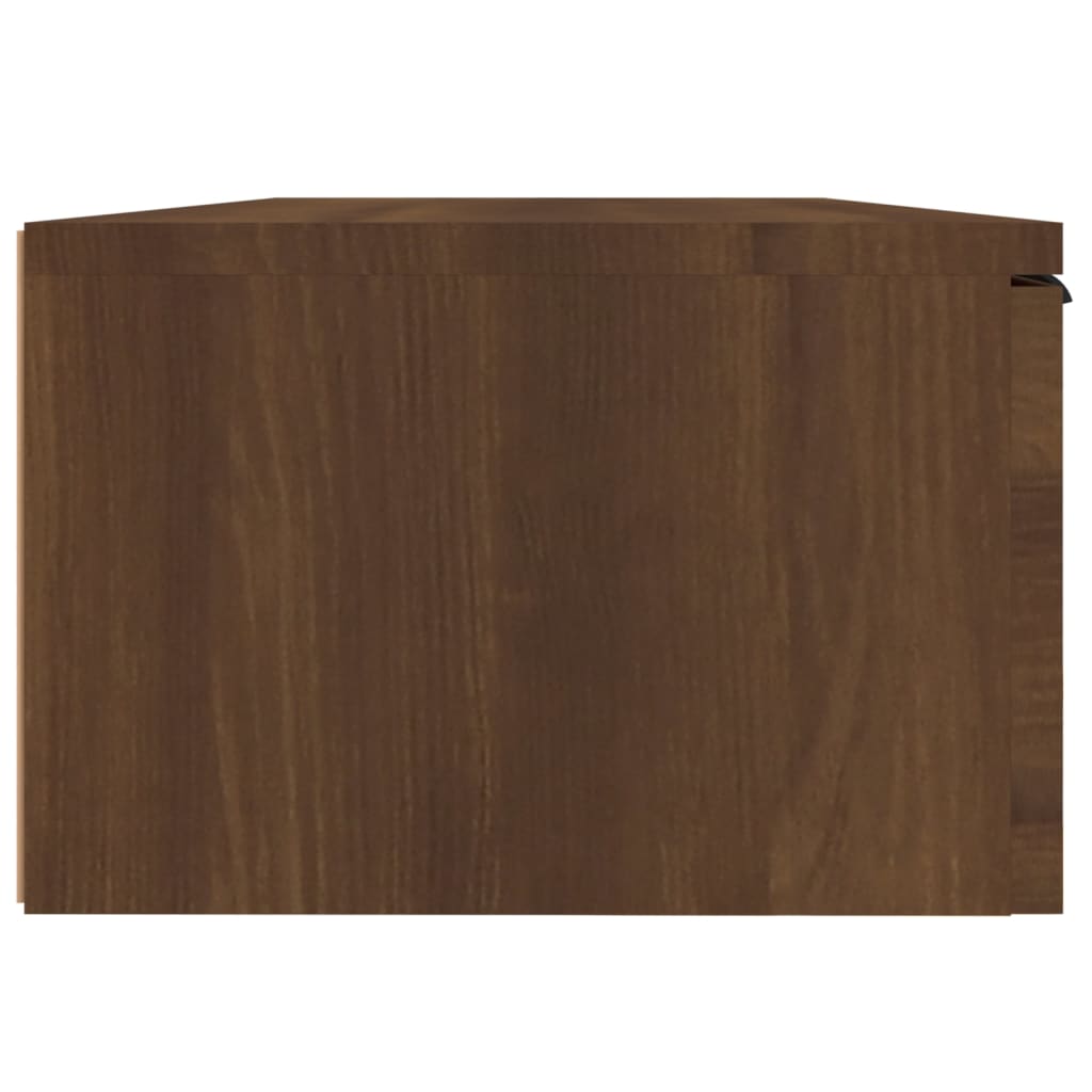 Wandkast 68X30X20 Cm Bewerkt Hout Bruineikenkleurig - Design Meubelz