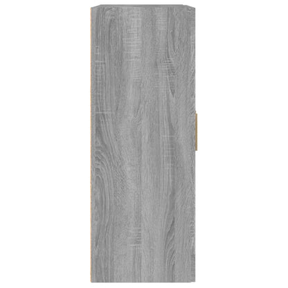 Wandkast 69,5X32,5X90 Cm Bewerkt Hout Grijs Sonoma Eikenkleurig - Design Meubelz