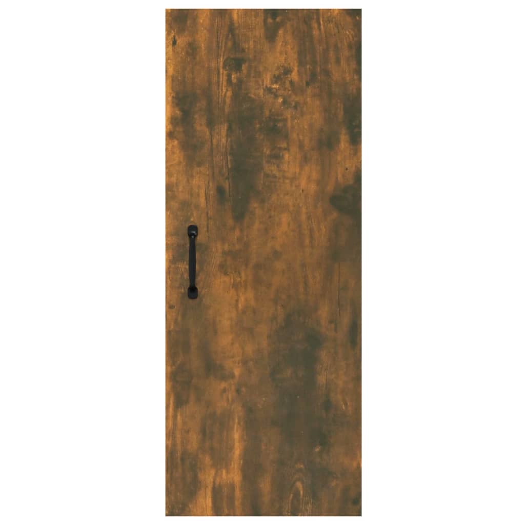 Wandkast 34,5X34X90 Cm Bewerkt Hout Gerookt Eikenkleurig - Design Meubelz