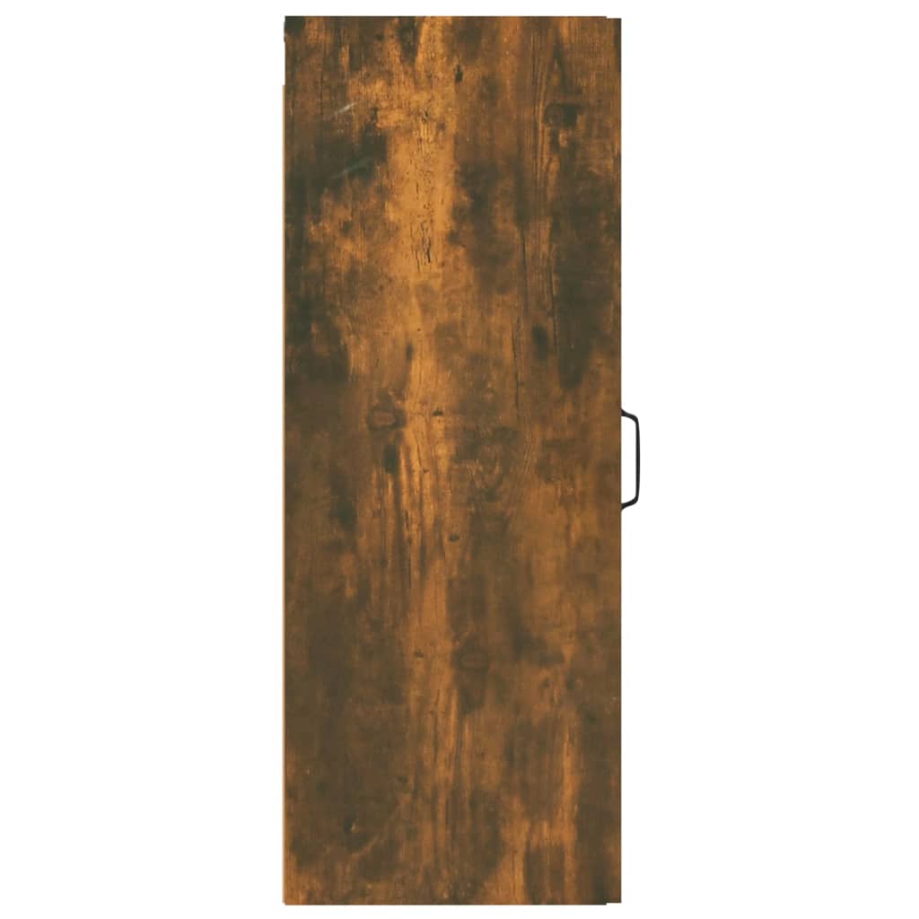 Wandkast 34,5X34X90 Cm Bewerkt Hout Gerookt Eikenkleurig - Design Meubelz