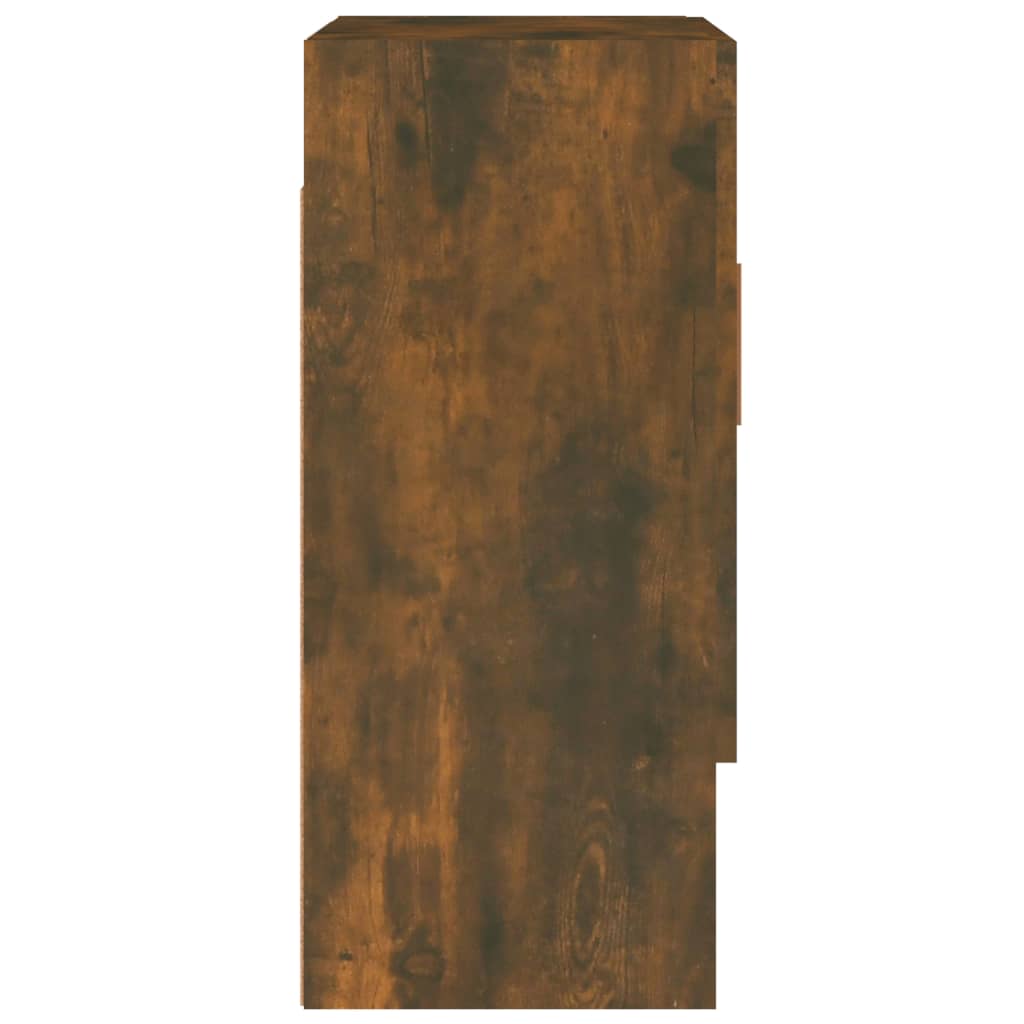 Wandkast 60X31X70 Cm Bewerkt Hout Gerookt Eikenkleurig - Design Meubelz