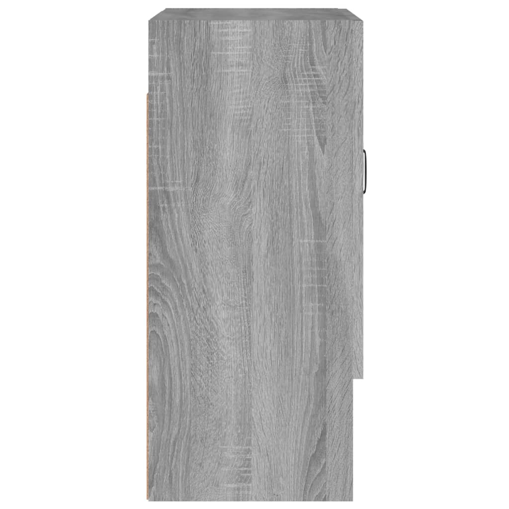 Wandkast 60X31X70 Cm Bewerkt Hout Grijs Sonoma Eikenkleurig - Design Meubelz